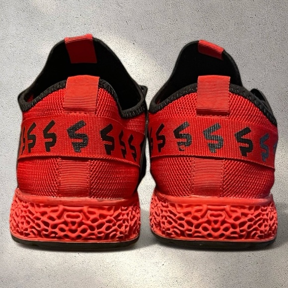 South Pole Titus Graffiti Red Black Mesh Athletic Sneakers Shoes - Picture 5 of 7